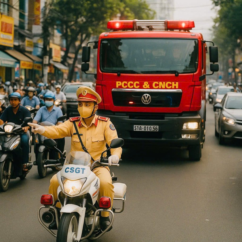 Đẩy mạnh quan hệ phối hợp giữa lực lượng Cảnh sát PCCC và CNCH với lực lượng Cảnh sát giao thông trong công tác chữa cháy, cứu nạn, cứu hộ