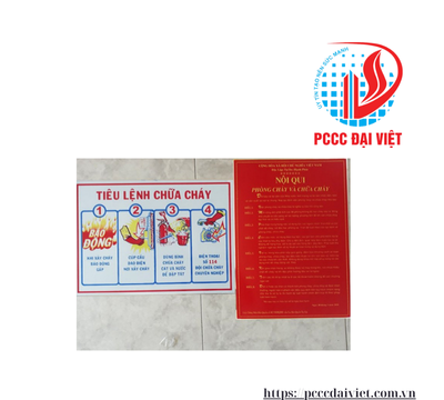 🔥 NỘI QUY PHÒNG CHÁY VÀ CHỮA CHÁY (PCCC)