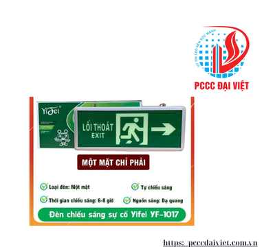 Biển chỉ dẫn thoát nạn YiFei một mặt chỉ phải YF-1018